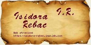 Isidora Rebac vizit kartica